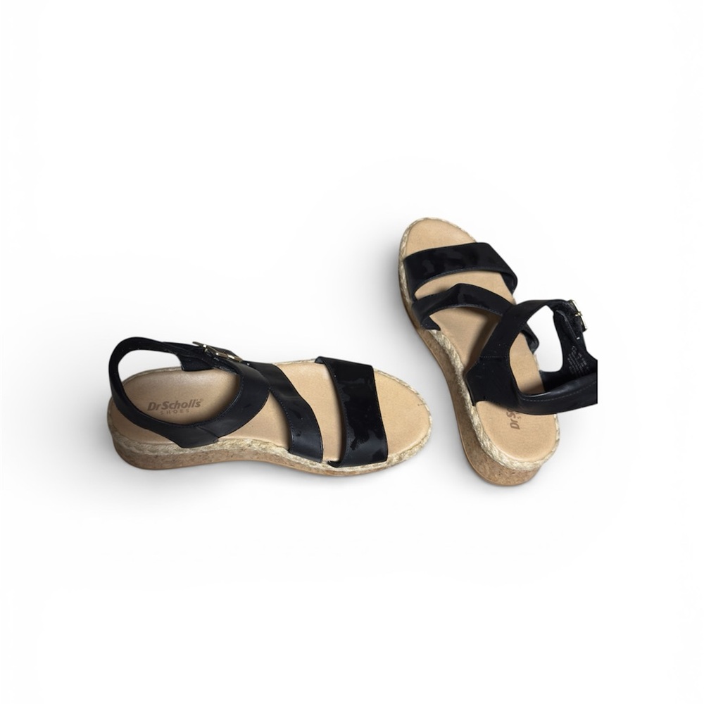 Dr. Scholl's‎ Black Cork Platform Sandals